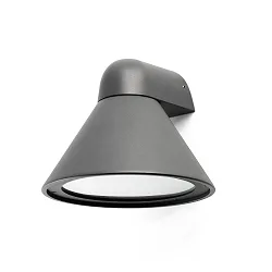 Wandleuchte PALS E27, IP65, dunkelgrau