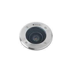 LED Boden-Einbauleuchte GEISER 180, IP67 IK08, Ø 18cm, dreh-/neigbar, befahrbar bis 2t, Edelstahl