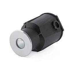 Outdoor LED Boden-Einbauleuchte TARO, IP67 IK08, Ø 5.5cm / 9cm, 7W 3000K 280lm 30°, Seeluft-resistent, befahrbar bis 600kg