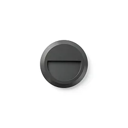 Outdoor LED Wandleuchte GRANT R 120 °, 1W, 3000K, IP65, dunkelgrau