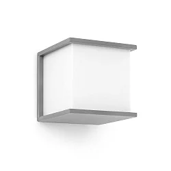 outdoor wall luminaire KUBICK E27 IP44, light grey 