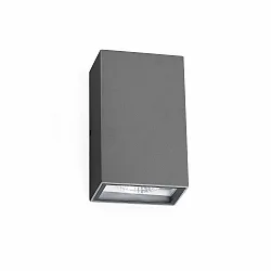 outdoor wall luminaire LING 2 flames LED IP54, dark grey 