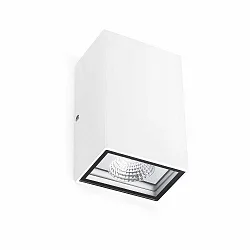 outdoor wall luminaire LING 2 flames LED IP54, white matt 