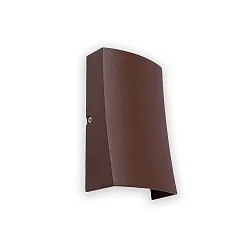 outdoor wall luminaire NAIROBI LED IP54, rust brown 
