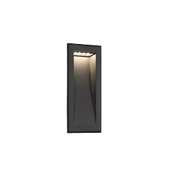 Outdoor LED Wand-Einbauleuchte SOUN 105, IP65 IK06, 23.9 x 10.5cm, 100-240V AC, 4.5W 3000K 280lm 120°, Aluminium / Glas