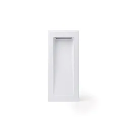 Outdoor LED Wand-Einbauleuchte SOUN 105, IP65 IK06, 23.9 x 10.5cm, 100-240V AC, 4.5W 3000K 280lm 120°, Aluminium / Glas