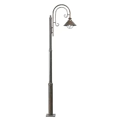 outdoor floor lamp NÁUTICA E27 IP33, rust brown 