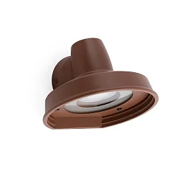 outdoor wall luminaire BRONX GU10 IP44, brown 