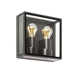 wall luminaire POMO 2 flames E27 IP65, dark grey 