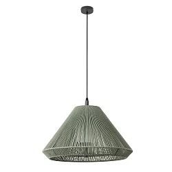 Outdoor Pendelleuchte SAIGON OUT C70 E27, IP44, mit Kegelabdeckung, dunkelgrau, olivgrün