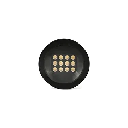 Outdoor LED Boden-Einbauleuchte TRAS 25L, IP67 IK10, Ø 20/25cm, 24V DC (exkl. BG), CRi >90, starr, schwarz