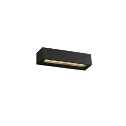 outdoor wall luminaire DORO 220 2 flames LED IP65, dark grey 