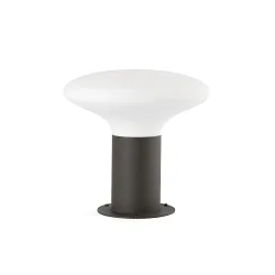 bollard lamp BULB'S E27 IP44, dark grey 
