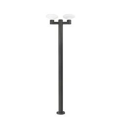 outdoor floor lamp BLUB'S 2 flames E27 IP44, dark grey 