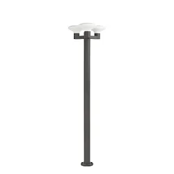 outdoor floor lamp BLUB'S 3 flames E27 IP44, dark grey 