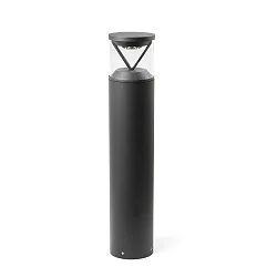 LED Pollerleuchte RUSH 800 180°, 20W, 2700K, IP65, dunkelgrau