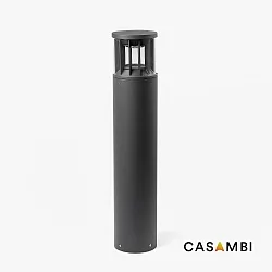 Outdoor LED Stehleuchte SCREEN 800 dunkelgrau 360°, 20W, 4000K, IP65, dimmbar CASAMBI