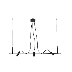 Outdoor LED Pendelleuchte CLAP 38°, 3x6W, 3000K, IP65, schwarz