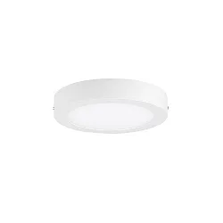LED Downlight, round, 18W, 3000K, 1500lm, IP20, opal, DALI dimmable, white