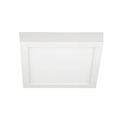 LED Aufbau-Downlight, IP20, quadratisch, opal, schaltbar, weiß, 60x60cm, 48W 3000K 3800lm