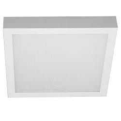 LED Aufbau-Downlight, flach, eckig, 58cm, 120°, 35W, 3000/4000/6500K, 4600lm, IP54, IK05, UGR<19, weiß