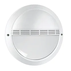 outdoor wall luminaire with grid IP65, white 