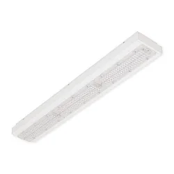 LED Aufbauleuchte, 98cm, 90°, 67W, 4000K, 10100lm, CRI 80, ballwurfsicher, Linsenoptik, IP65, weiß, DALI dimmbar