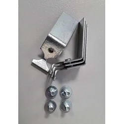 Befestigungssatz für LED Einbau-Rasterleuchte ERL1x 1151T.xx84x, für gesägte Decken, grau