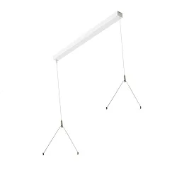 Baldachin mit LED Treiber für Pendelleuchte 124.5cm (FL-PLN232063MP.8284L), IP20, 230V AC/DC, sek. SELV, DALI, weiß