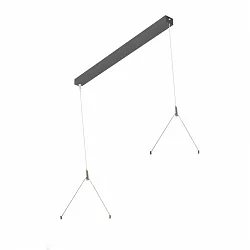 Baldachin mit LED Treiber für Pendelleuchte 155cm (FL-PLN242063MPS.8584L, IP20, 230V AC/DC, sek. SELV, DALI, schwarz