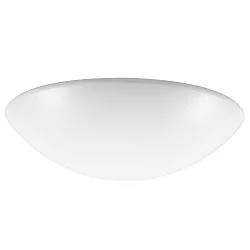 Abdeckung für LED Wand-/Deckenleuchte, Ø 60cm, bombiert, IK08, PC, seidenmatt