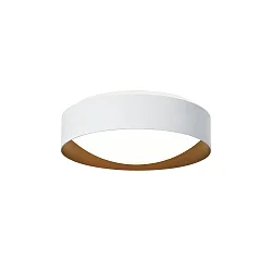 wall and ceiling luminaire PREMIUM ARCHITEKTUR Ø 30,8cm round IP40, white, copper brown dimmable