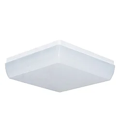 LED Wall and Ceiling luminaire, square, 13W, 4000K, 1500lm, IP54, DALI dimmable, white