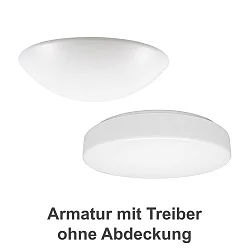 Armatur für LED Wand-/Deckenleuchte PREMIUM SERIE 7540, Ø 56cm, 32-55W, 4000K, 4900-7300lm, IP40, Multipower, weiß