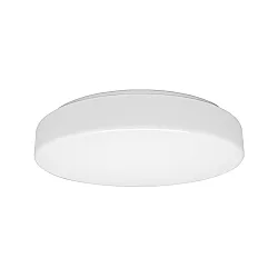 LED Wall / Ceiling luminaire, cylindrical, 7,5-15W, 3000K, 1500lm, IP40, silk matt, white
