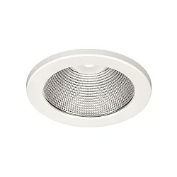 LED Einbau-Downlight, IP20 IK02, rund, Reflektor facettiert, UGR<19, schaltbar, weiß, Ø 17cm, 10W 3000K 1000lm 90°