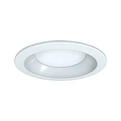 LED Einbau-Downlight, IP44 IK02, rund, rückversetzt, opal, DALI dimmbar, weiß, Ø 22cm, 22W 4000K 2400lm 90°