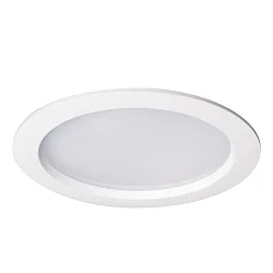 LED Einbau-Downlight, IP54 IK06, rund, DALI dimmbar, weiß / opal, Ø 23cm, 25W 4000K 2100lm 95°
