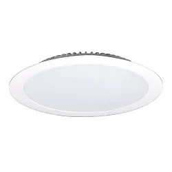 LED Recessed Downlight, 48W, 4000K, 4000lm, IP44, very flat, white