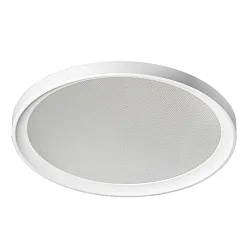 LED Einbaudownlight, Ø 22,5cm, rund, 20W, 3000K, 2500lm, IP65, IK07, DALI dimmbar, Mikroprismenstruktur, weiß