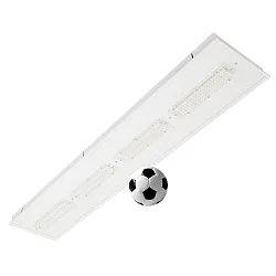 LED Einbauleuchte, 154,5cm, 90°, 148W, 4000K, 19900lm, CRI 80, ballwurfsicher, Linsenoptik, IP40, weiß
