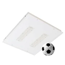 LED Einbauleuchte, 62cm, 90°, 78W, 4000K, 10400lm, CRI 80, ballwurfsicher, Linsenoptik, IP40, weiß