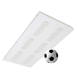 LED Einbauleuchte, 124,5cm, 90°, 220W, 4000K, 29900lm, CRI 80, ballwurfsicher, Linsenoptik, IP40, weiß, DALI dimmbar