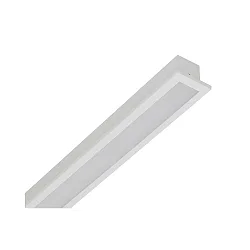 LED Einbau-Optikleuchte, schmale Ausführung, IP40, schaltbar, mikroprismatisch, UGR <19, weiß, 124.5cm, 39W 4000K 3900lm