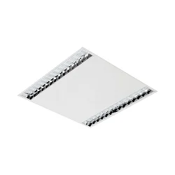 LED Einlege-/Einbau-Rasterleuchte, IP20, 62x62cm, 2 Raster, UGR <19, Multipower, weiß, 27/32/37W 4000K 4000lm