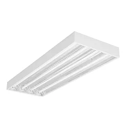 LED Hallen-Flächenleuchte für ca. 16m, IP40 IK04, Breite 24.5cm, DALI dimmbar, weiß, 122x24.5cm, 45W 4000K 7000lm 40°