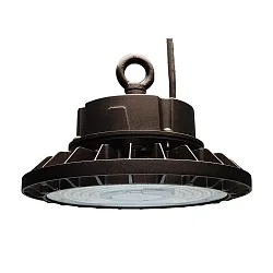 LED Hallentiefstrahler STANDARD, IP65 IK08, direkt, flickerfrei, schaltbar On-Off, schwarz, Ø 24cm, 100W 4000K 16000lm 90°