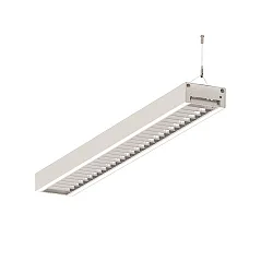 LED Light strip Pendant grid luminaire direct / indirect, 39W, 3000K, 5100lm, IP20, UGR < 19, white