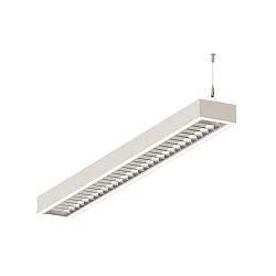 LED Lichtband Pendel-Rasterleuchte, IP20, direkt / indirekt, UGR <19, schaltbar, weiß, Ende, 142.5cm, 84W 3000K 11000lm