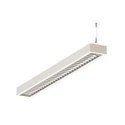 LED Light strip Pendant grid luminaire direct / indirect, 49W, 3000K, 6400lm, IP20, UGR < 19, DALI dimmable, white